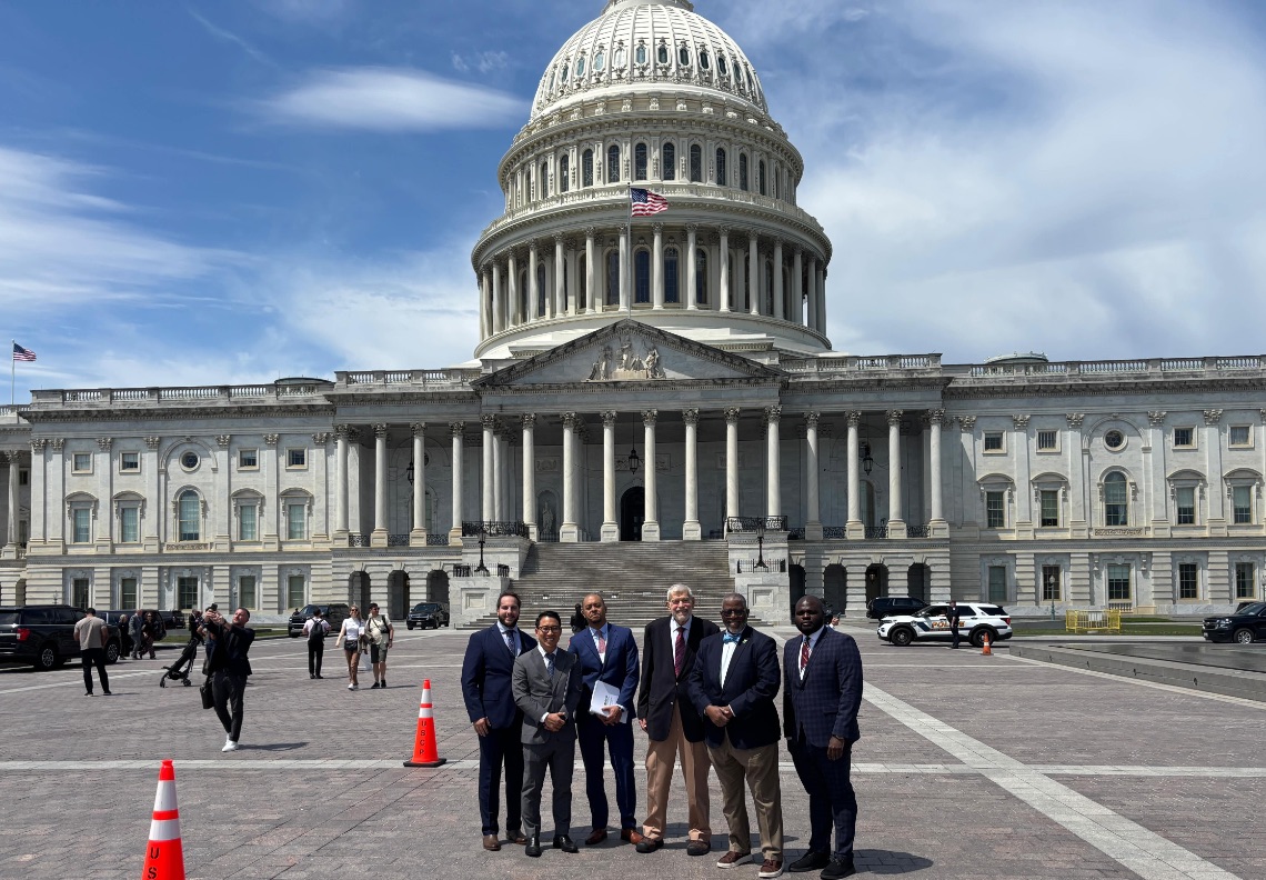 Outside the Capitol building