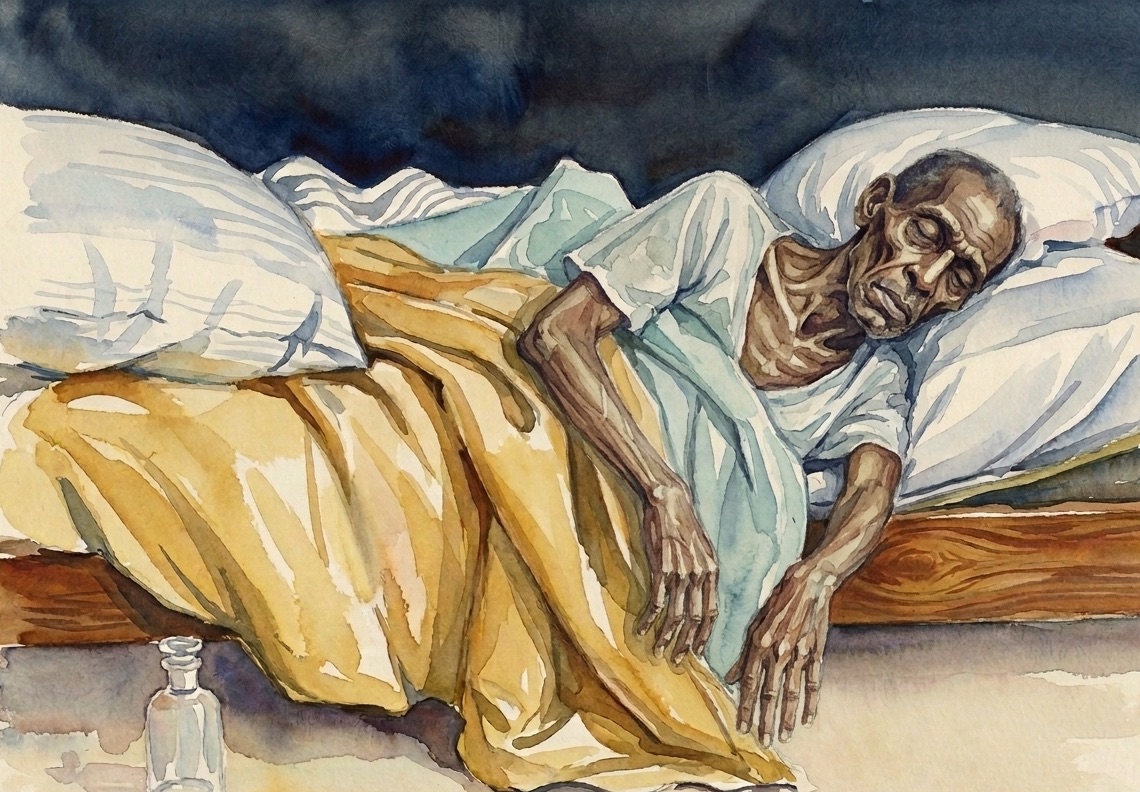 A dying man
